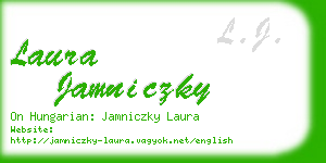 laura jamniczky business card